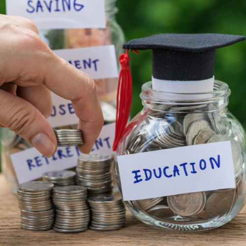 College Fund Glass Jar